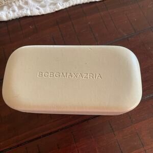 bcbgmaxazria sunglasses case and soft pouch off white